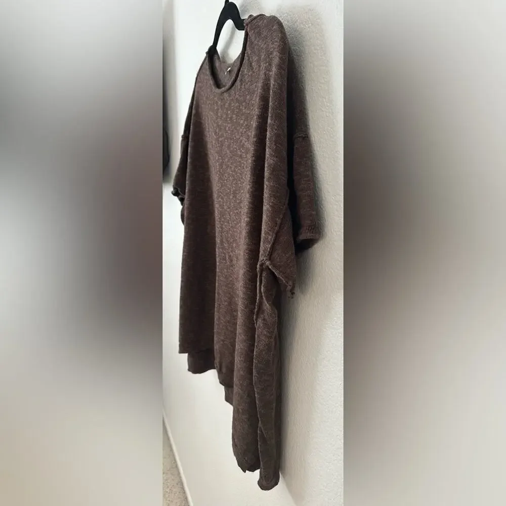 Light Summer Brown Casual Short Sleeved Sweater
